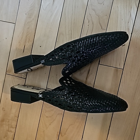 Sam Edelman clara black leather woven mules - Picture 4 of 7